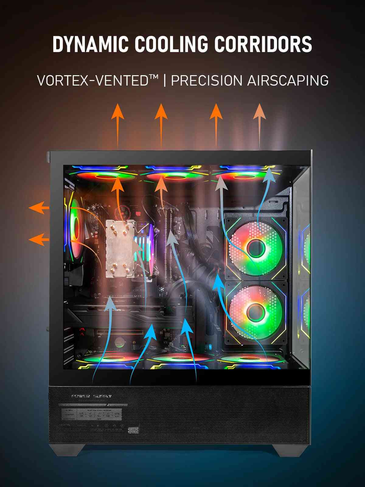 Gamer Master Gaming Desktop PC, AMD Ryzen 7 5800X, NVIDIA Geforce RTX 2080, 16GB DDR4 RAM, 1TB SSD, 650W Power Supply, Wifi 6/Bluetooth 5.4,9*ARGB Fan, Windows 11