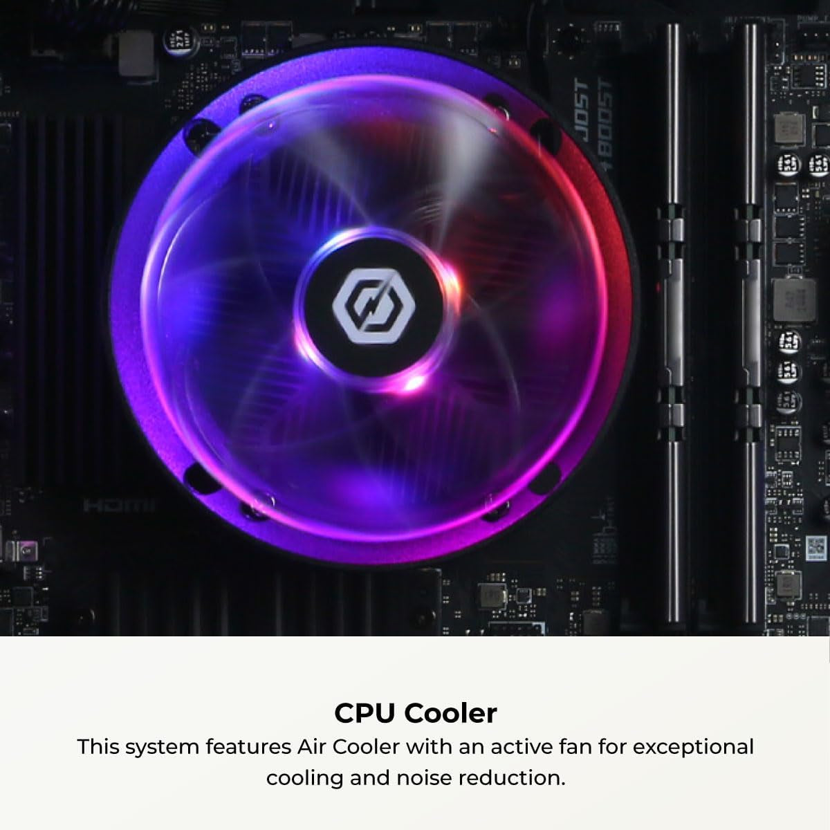 Gamer Master Gaming PC, AMD Ryzen 5 5500 3.6Ghz, Radeon RX 6400 4GB, 16GB DDR4, 500GB Pcie Gen4 SSD, Wifi Ready & Windows 11 Home (GMA3100A)