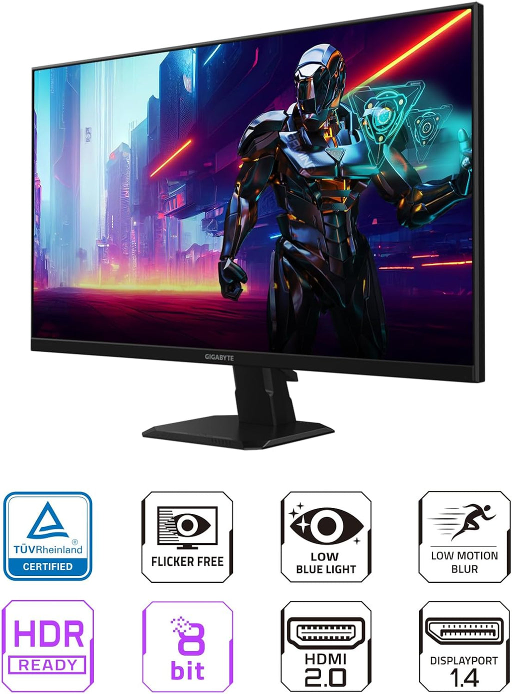 GIGABYTE - GS27QA SA - 27" IPS Gaming Monitor - QHD 2560X1440-180Hz - 1Ms MPRT - AMD Freesync - HDMI, DP - Black
