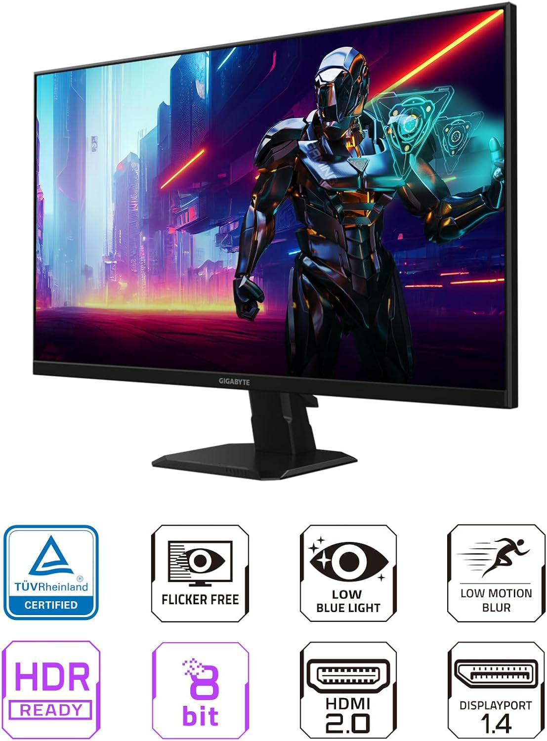 GIGABYTE - GS27QA SA - 27" IPS Gaming Monitor - QHD 2560X1440-180Hz - 1Ms MPRT - AMD Freesync - HDMI, DP - Black