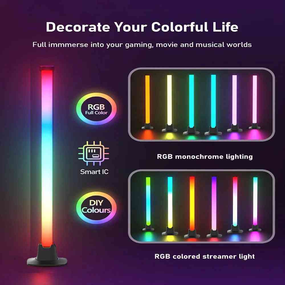 RGB Gaming Desktop Background Light Bar Computer Atmosphere Decoration Lighting Night Eye Protection Reading Lamp Ulamp APP