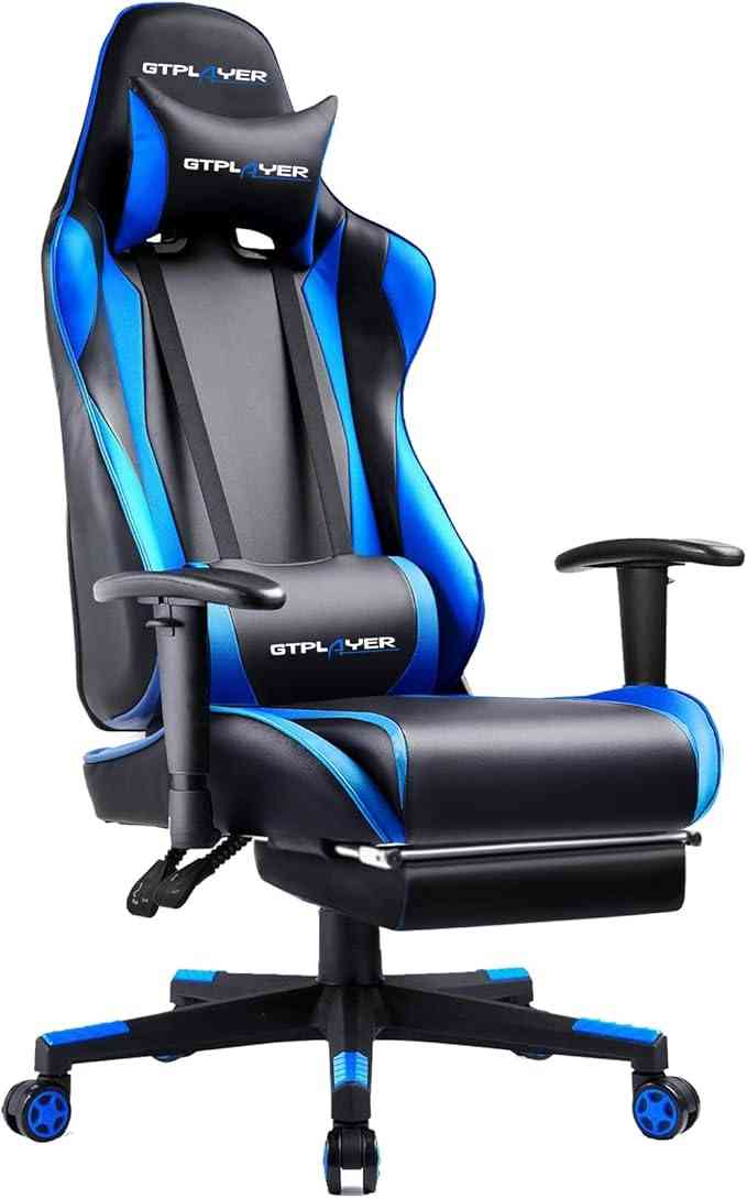 GTPLAYER Gaming Chair with Footrest, Ergonomic Computer Game Desk Chair Limareoo Tech Default Title Default Title