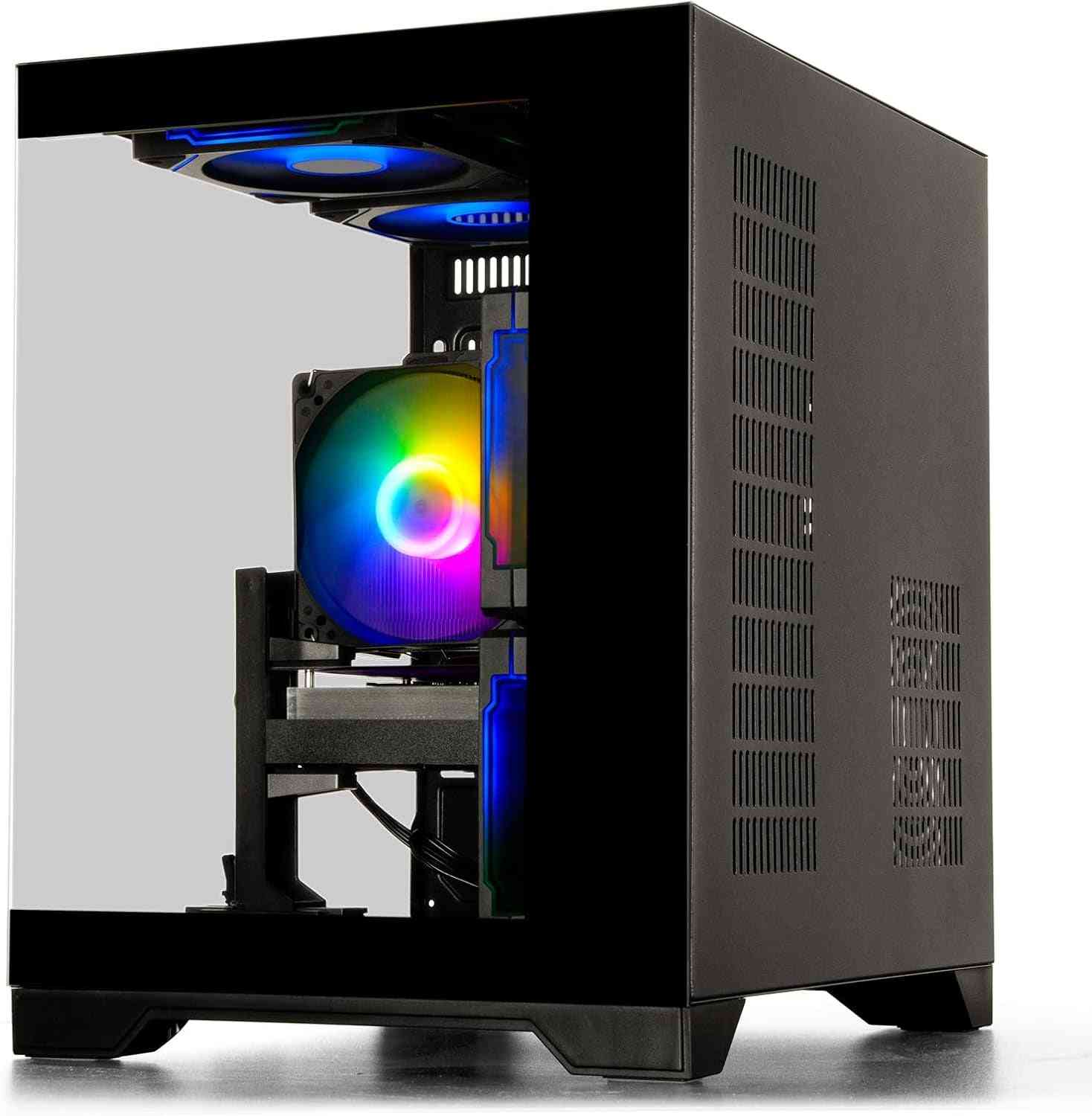 Gaming PC Ryzen 5 5500, Geforce RTX 3050 8GB, 16GB DDR4 3200Mhz RAM, 512GB SSD, Prebuilt Desktop Computer for Gaming & Productivity