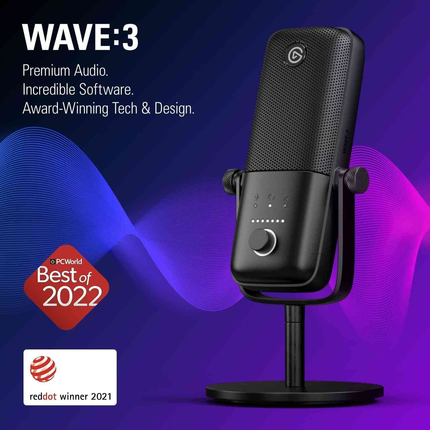 award-winning USB condenser microphone for streaming and podcasting