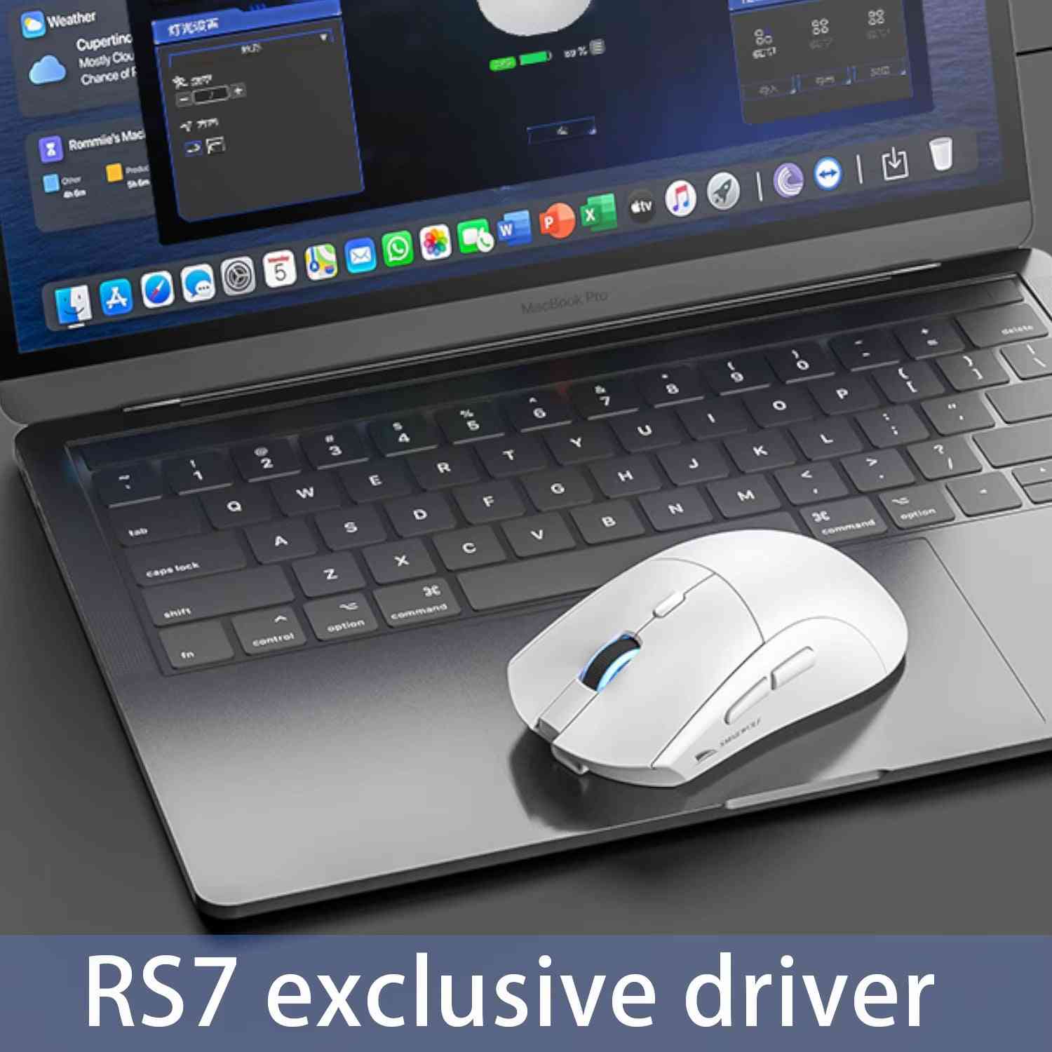 RS7 Bluetooth Wireless Gaming Mouse Three Mode PAW3311 Macro-Definition Mouse Laptop Gaming Office