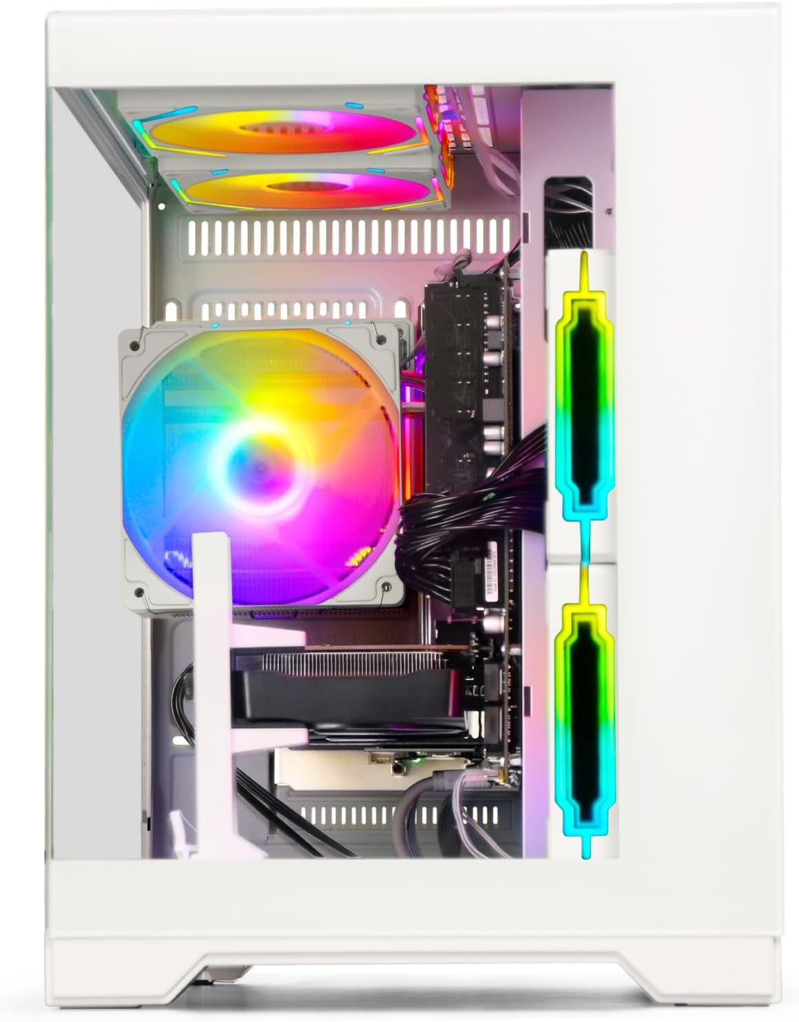 Gaming PC Desktop Ryzen 5 4500 | Geforce RTX 3050 6GB | 16GB DDR4 RAM | 512GB Nvme SSD | Wifi 6 | Tower PC for Gaming, Productivity, Streaming, Home Office