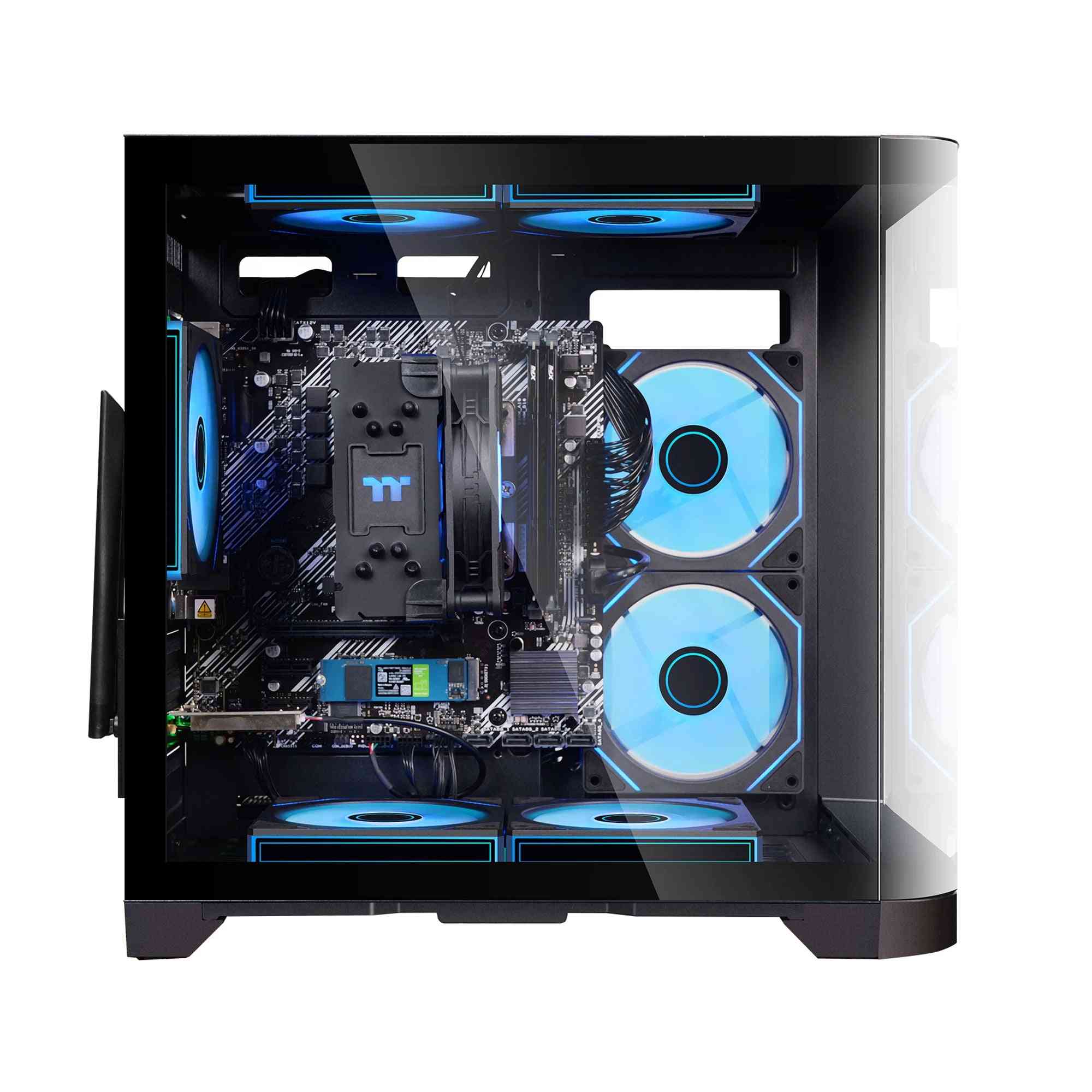 Gaming Desktop AMD Ryzen 5 5600GT 3.9Ghz 16GB(8G*2) DDR4 3200 1T NVME SSD ARGB 7 Fans Win 11 Home Gamer Desktop PC