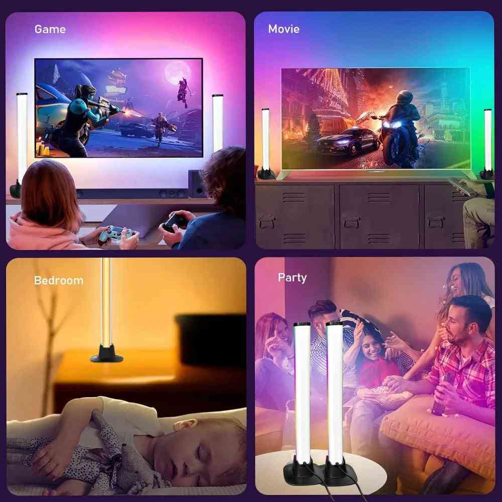 RGB Gaming Desktop Background Light Bar Computer Atmosphere Decoration Lighting Night Eye Protection Reading Lamp Ulamp APP