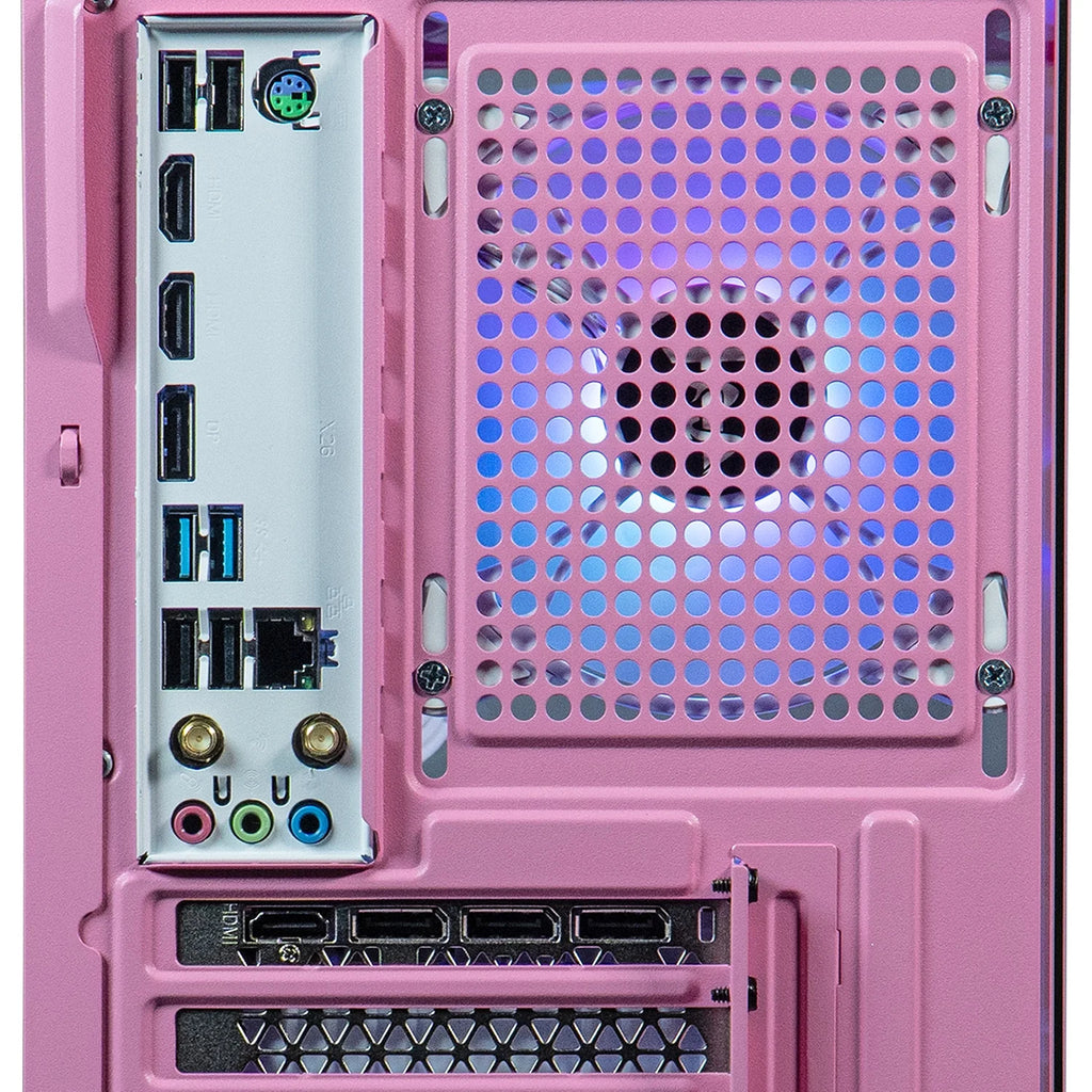 Stryker 4.0 Liquid-Cooled PC - AMD Ryzen 7 (4.4Ghz), RTX 5060 8GB, 16GB DDR4, 1TB SSD, Pink