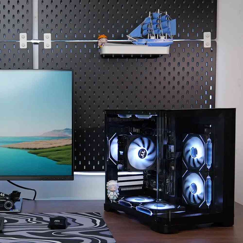 Gaming Desktop AMD Ryzen 5 5600GT 3.9Ghz 16GB(8G*2) DDR4 3200 1T NVME SSD ARGB 7 Fans Win 11 Home Gamer Desktop PC