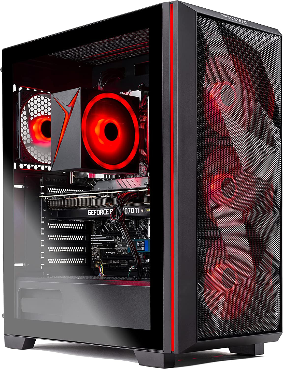 Skytech Gaming Chronos Gaming PC Desktop – INTEL Core I7 12700K 3.6 Ghz, RTX 3080, 1TB NVME SSD, 32G DDR5, 750W GOLD PSU, AC Wi-Fi, Windows 10 Home 64-Bit