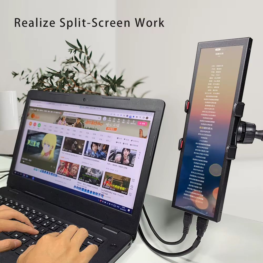 7.9 Inch 400X1280 IPS AIDA64 Mini Gaming Monitor CPU Temperature Display HDMI Secondary Monitor for Computer Case Raspberry Pi