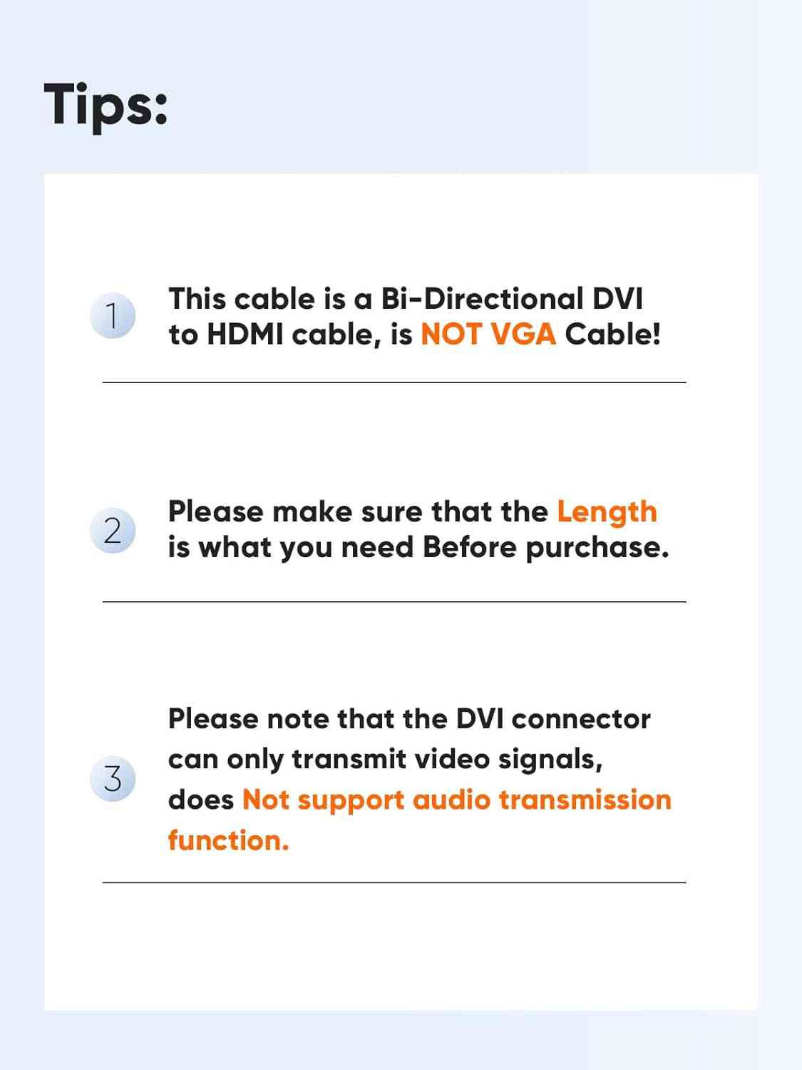10Ft HDMI to DVI Cable - Bi-Directional 1080P HD Video Adapter Cable with 24+1 DVI-D Male Connector for PC, Laptop, TV, Projector