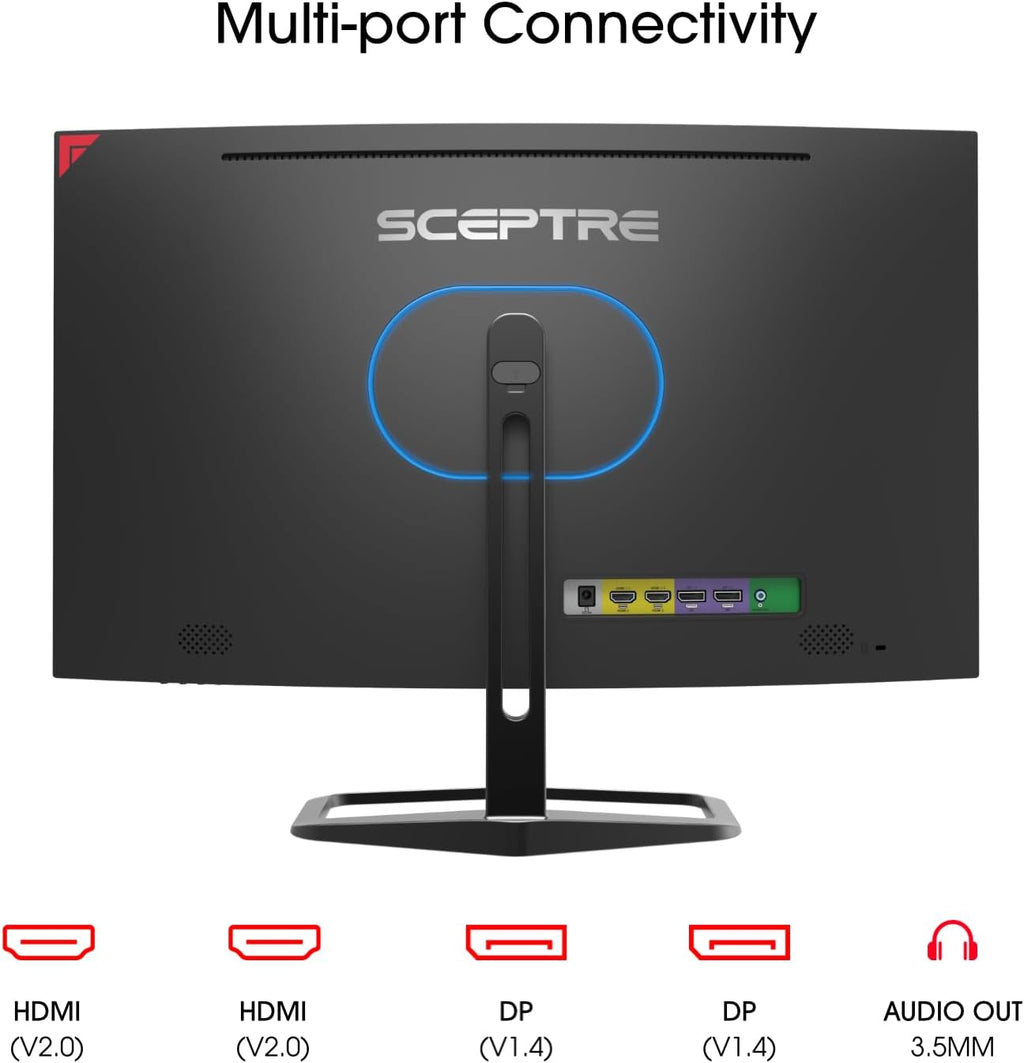 27-Inch Curved Gaming Monitor, FHD 1080P, 240Hz, 1500R, Displayport & HDMI X2, Built-In Speakers, Machine Black (C275B-FWT240 Series, 2026)