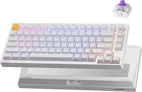 Wireless mechanical gaming keyboard with RGB backlit keys