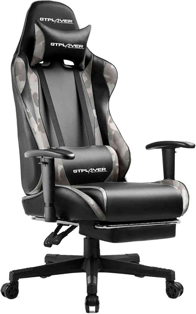 GTPLAYER Gaming Chair with Footrest, Ergonomic Computer Game Desk Chair Limareoo Tech Default Title Default Title