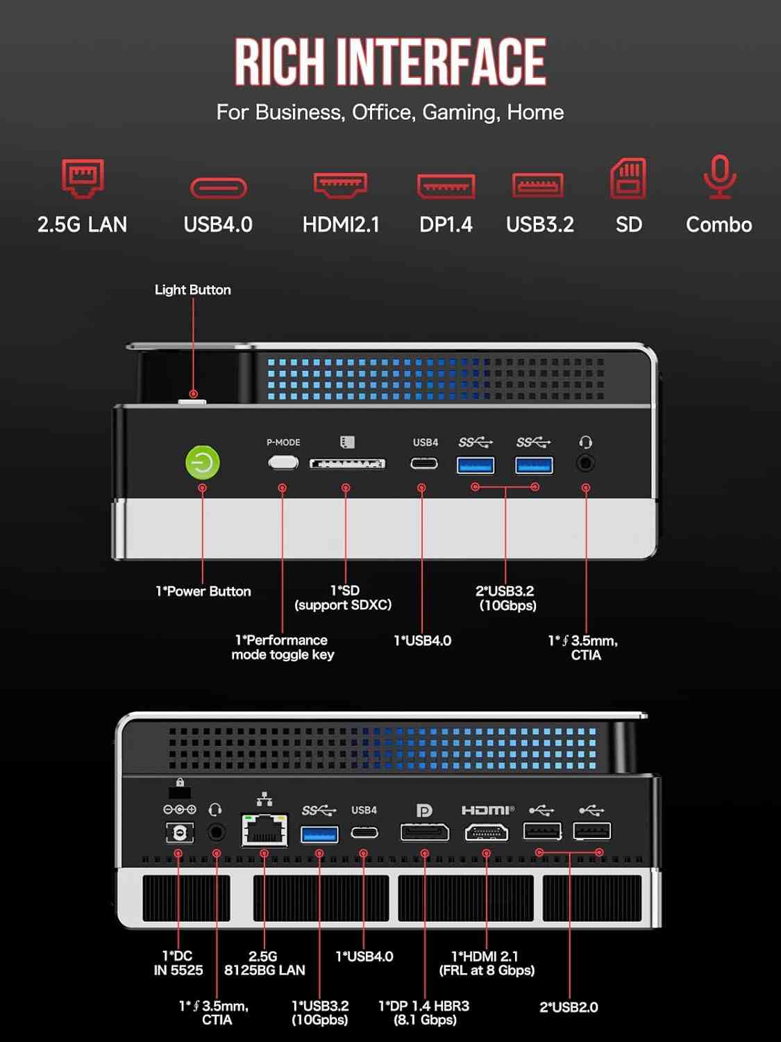 Limareoo Tech GMKtec EVO-X2 AI Mini PC Ryzen Al Max+ 395 (up to 5.1GHz) Mini Gaming Computers USD Vietnam Default Title Default Title