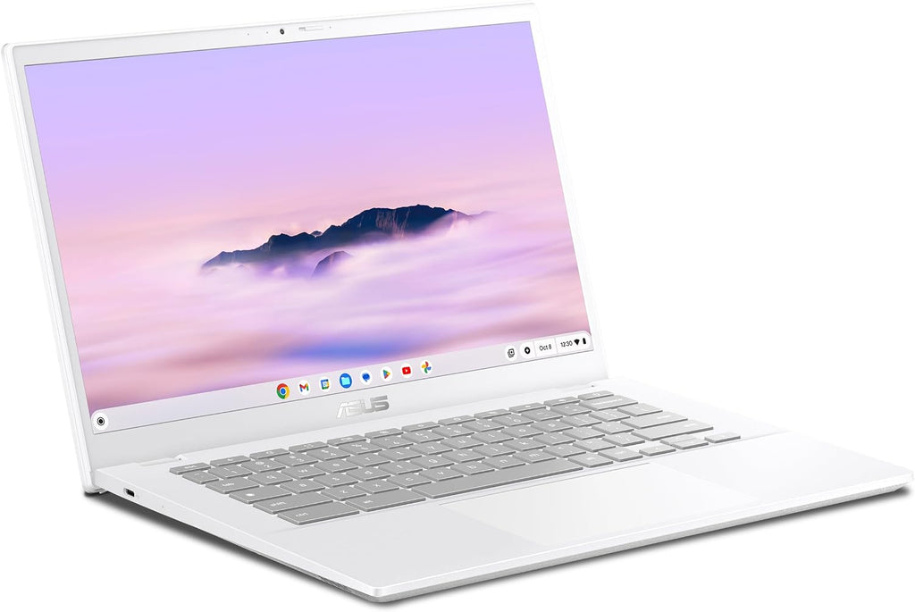 ASUS Chromebook plus CX34 Laptop with Google AI, 14" Display (1920X1080), Intel® Core™ I3-1215U Processor, 8GB RAM, 256GB UFS Storage, Chromeos, White, CX3402CBA-DH386-WH