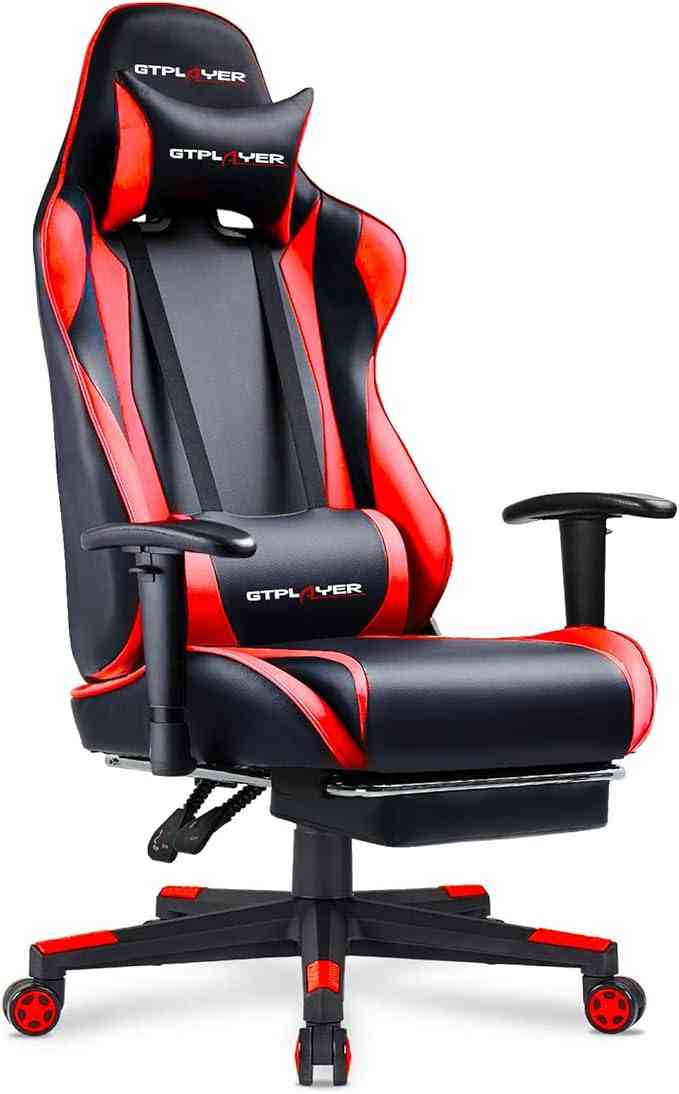 GTPLAYER Gaming Chair with Footrest, Ergonomic Computer Game Desk Chair Limareoo Tech Default Title Default Title