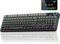 F108 PRO - Wireless Mechanical Keyboard with Screen & Knob,Full Size Keyboard with 8000Mah Battery,Pre-Lubed Switches,Side Printed PBT Keycaps,Rgb Backlit Hot Swappable Custom Gaming Keyboards