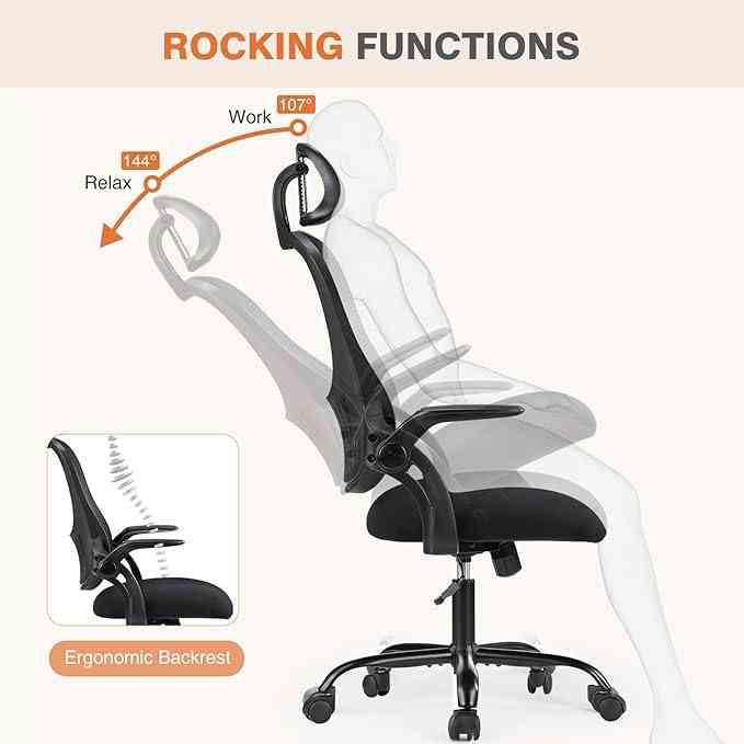 Limareoo Tech Sweetcrispy Office Computer Desk Chair, Ergonomic High-Back Mesh Rolling Work Chairs USD Vietnam Default Title Default Title