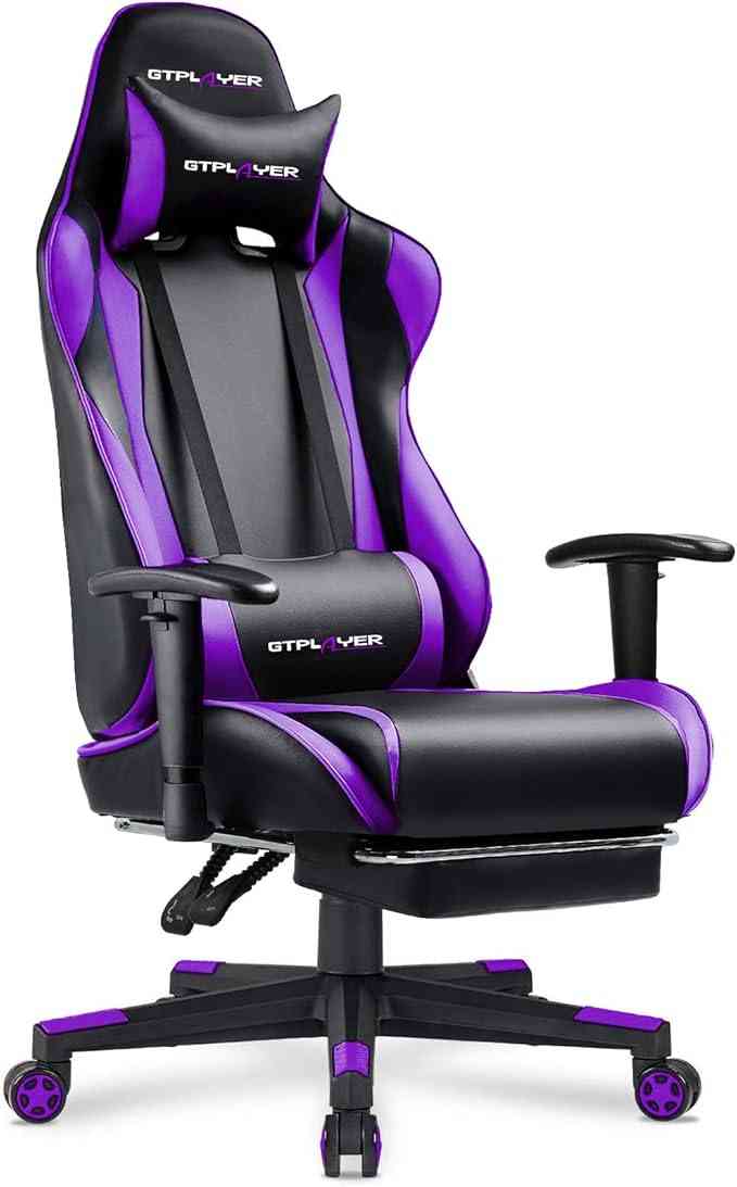GTPLAYER Gaming Chair with Footrest, Ergonomic Computer Game Desk Chair Limareoo Tech Default Title Default Title