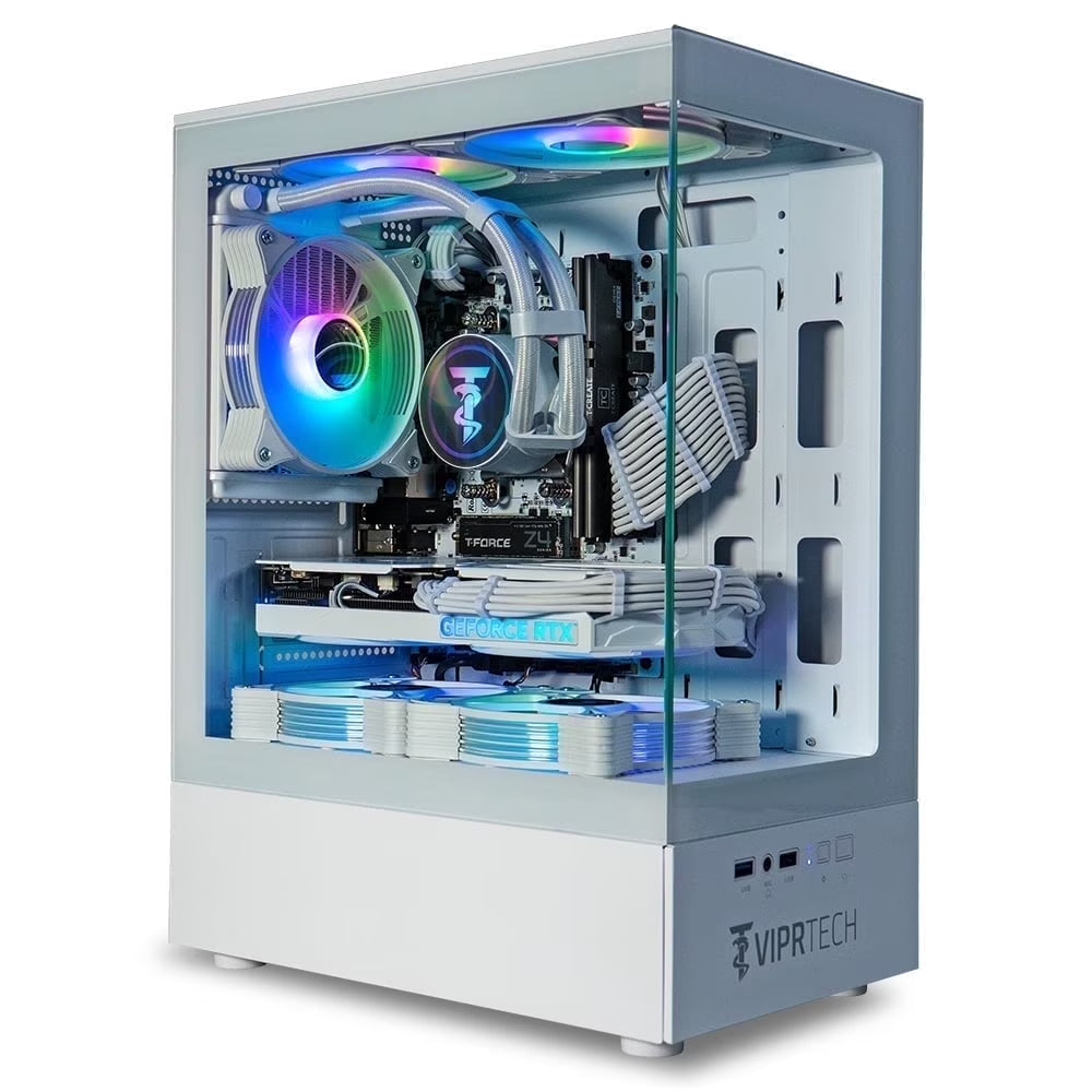Stryker 4.0 Liquid-Cooled PC - AMD Ryzen 7 (4.4Ghz), RTX 5060 8GB, 16GB DDR4, 1TB SSD, Pink