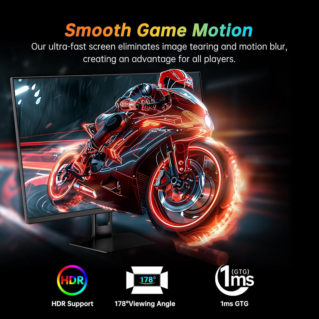 27 Inch 280Hz 240Hz Gaming Monitor, FHD 1080P PC Computer Monitor, Fast VA Panel, 1Ms GTG, Freesync G-Sync Compatible, HDR Support, 126% Srgb, HDMI and Displayport Inputs, H27E22P