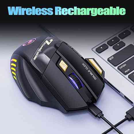 Wireless rechargeable gaming mouse with USB receiver