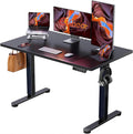 Height Adjustable Electric Standing Desk, 48 X 24 Inches Sit Stand up Desk, Memory Computer Home Office Desk, Black