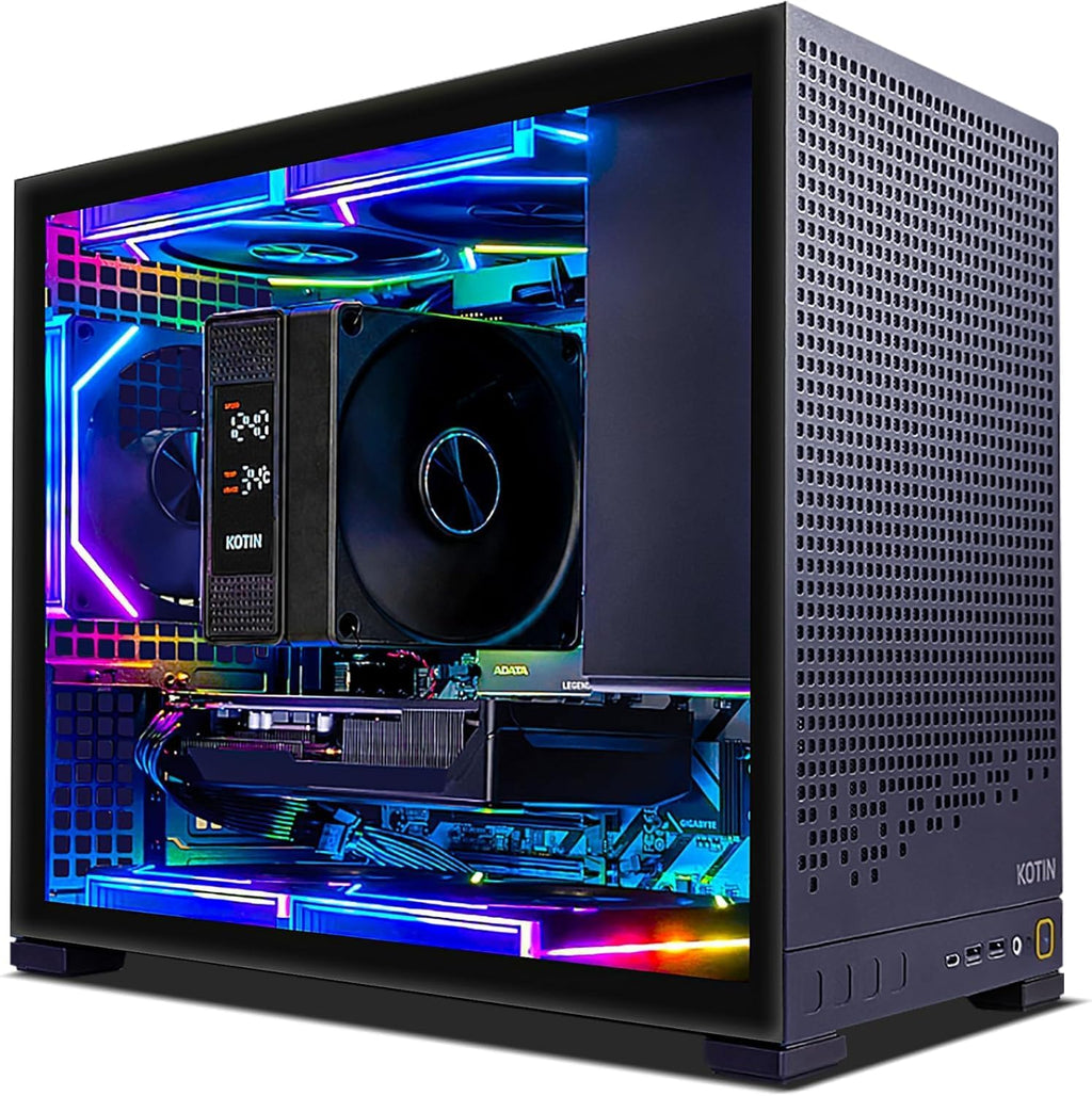 Prebuilt Gaming PC Desktop, AMD Ryzen 5 9600X up to 5.4Ghz, Geforce RTX 5060 8GB, 16GB DDR5-6000, 1TB Pcie 4.0 Nvme SSD, 650W 80+ Gold PSU, Wifi 7, Win 11 Home, 1080P/1440P Gaming Tower