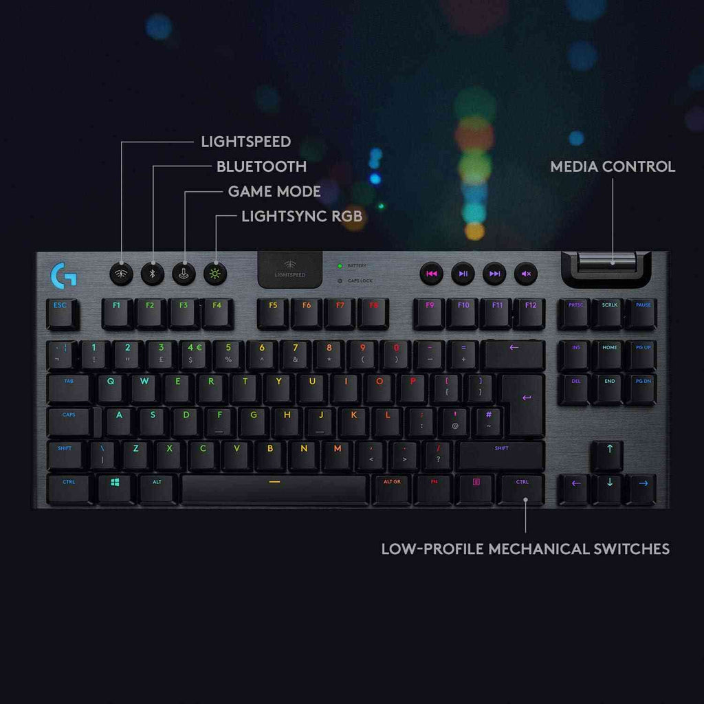 Logitech G915 TKL Tenkeyless Lightspeed Wireless RGB Mechanical Gaming Keyboard Limareoo Tech Default Title Default Title