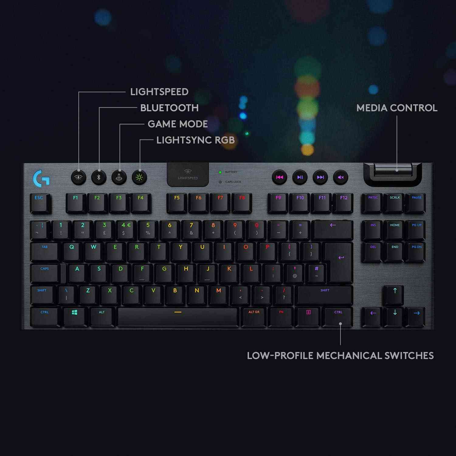 Logitech G915 TKL Tenkeyless Lightspeed Wireless RGB Mechanical Gaming Keyboard Limareoo Tech Default Title Default Title