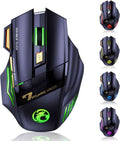 RGB gaming mouse with LED lights and ergonomic design