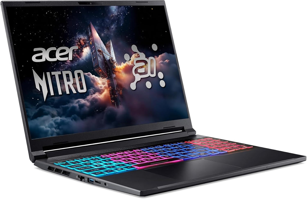 Acer Nitro V 16S AI Gaming Laptop | AMD Ryzen 7 260 Processor | NVIDIA Geforce RTX 5060 Laptop GPU (572 AI Tops) | 16" WUXGA IPS 180Hz Display | 32GB DDR5 | 1TB Gen 4 SSD | Wi-Fi 6 | ANV16S-41-R2AJ