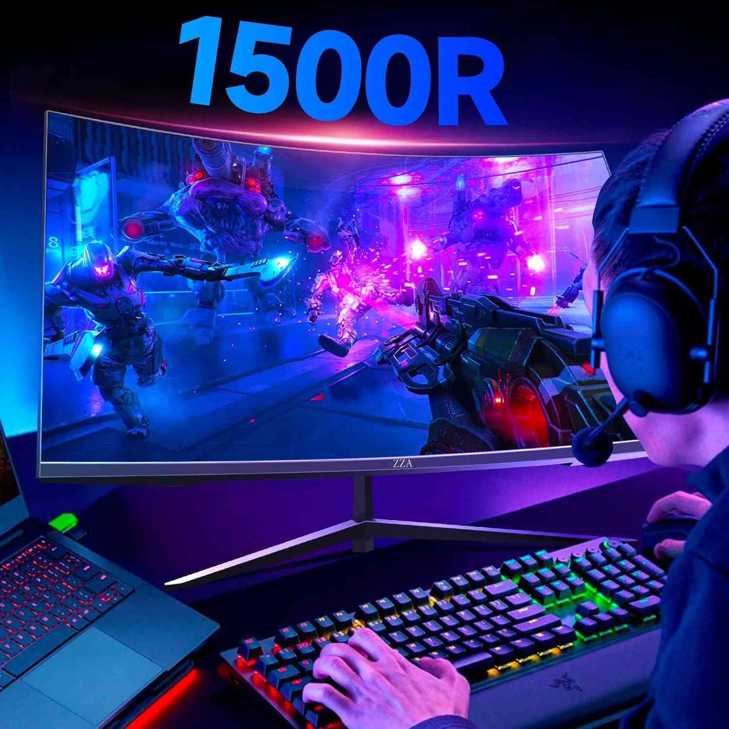ZZA 32 Inch Curved Gaming Monitor 240hz,1K 1080P Computer PC Monitor with 1500R Limareoo Tech Default Title Default Title
