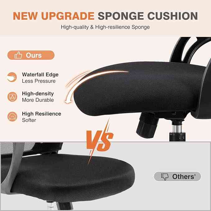Limareoo Tech Sweetcrispy Office Computer Desk Chair, Ergonomic High-Back Mesh Rolling Work Chairs USD Vietnam Default Title Default Title