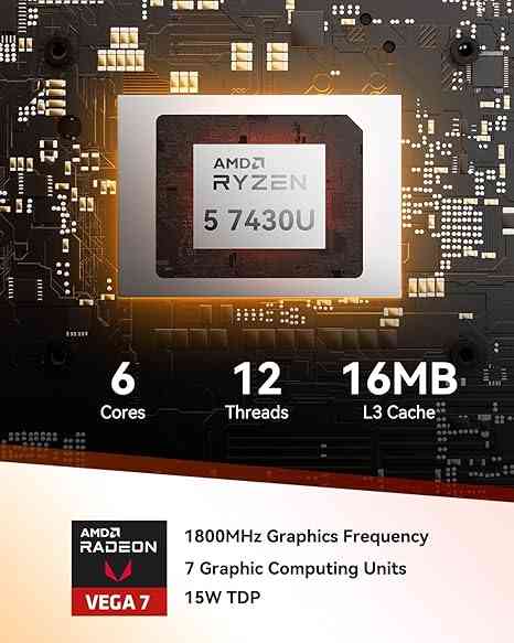 GEEKOM A5 2026 Mini PC AMD Ryzen 5 7430U