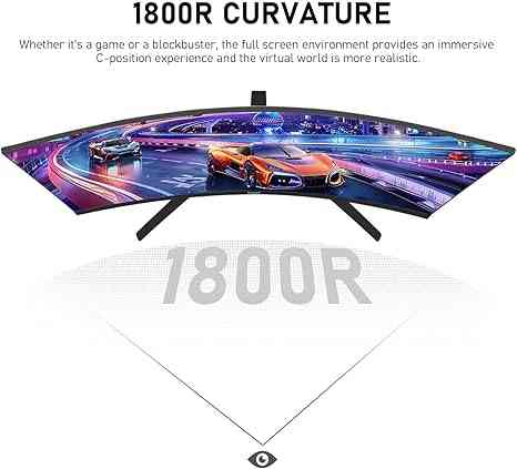 Gawfolk 27 Inch PC Computer Screen,1800R Curved Gaming 250Hz Monitors Limareoo Tech Default Title Default Title