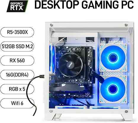 Limareoo Tech Prebuilt Gaming PC Desktop | Ryzen 5 6Cores 3.6G Up to 4.1G USD Vietnam Default Title Default Title