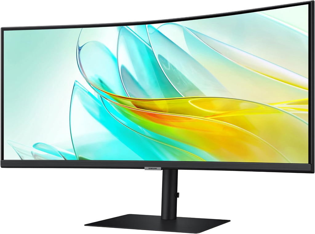 Samsung 34” Viewfinity S65UC, Ultra-Wqhd, 100Hz, AMD Freesync™ HDR10, KVM Switch Built in Speakers with USB-C Curved Monitor, LS34C654UANXGO, 2025