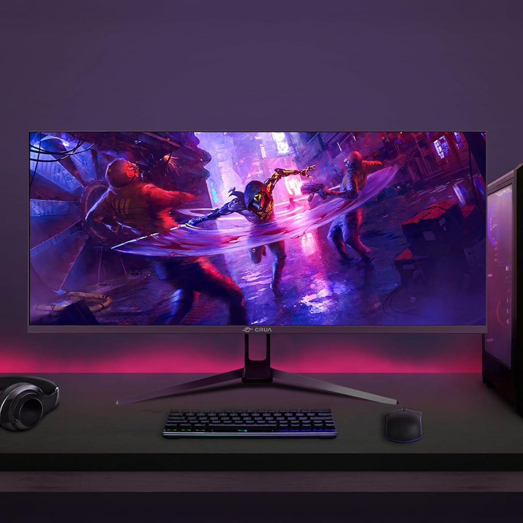 34'' Gaming Monitor 165Hz/144Hz, UWQHD 3440X1440P IPS Ultrawide Screen Computer Monitors with Built-In Speakers, Supports Freesync, 120% Srgb, PIP/PBP, HDMI2.0 & DP1.4, Wall Mount&Tilt Adjustable