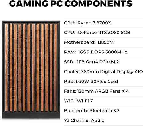 Limareoo Tech KOTIN Prebuilt Gaming PC Desktop Computer, Ryzen 7 9700X USD Vietnam Default Title Default Title