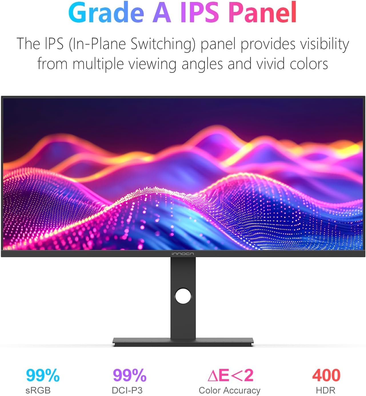 34C1R 34" Ultrawide Monitor, WQHD 3440X1440 180Hz Gaming IPS, 1Ms Response, Adaptive-Sync & G-SYNC Compatible, PIP/PBP for Multitasking, HDR400, Built-In Speakers for Desktop PC Laptop
