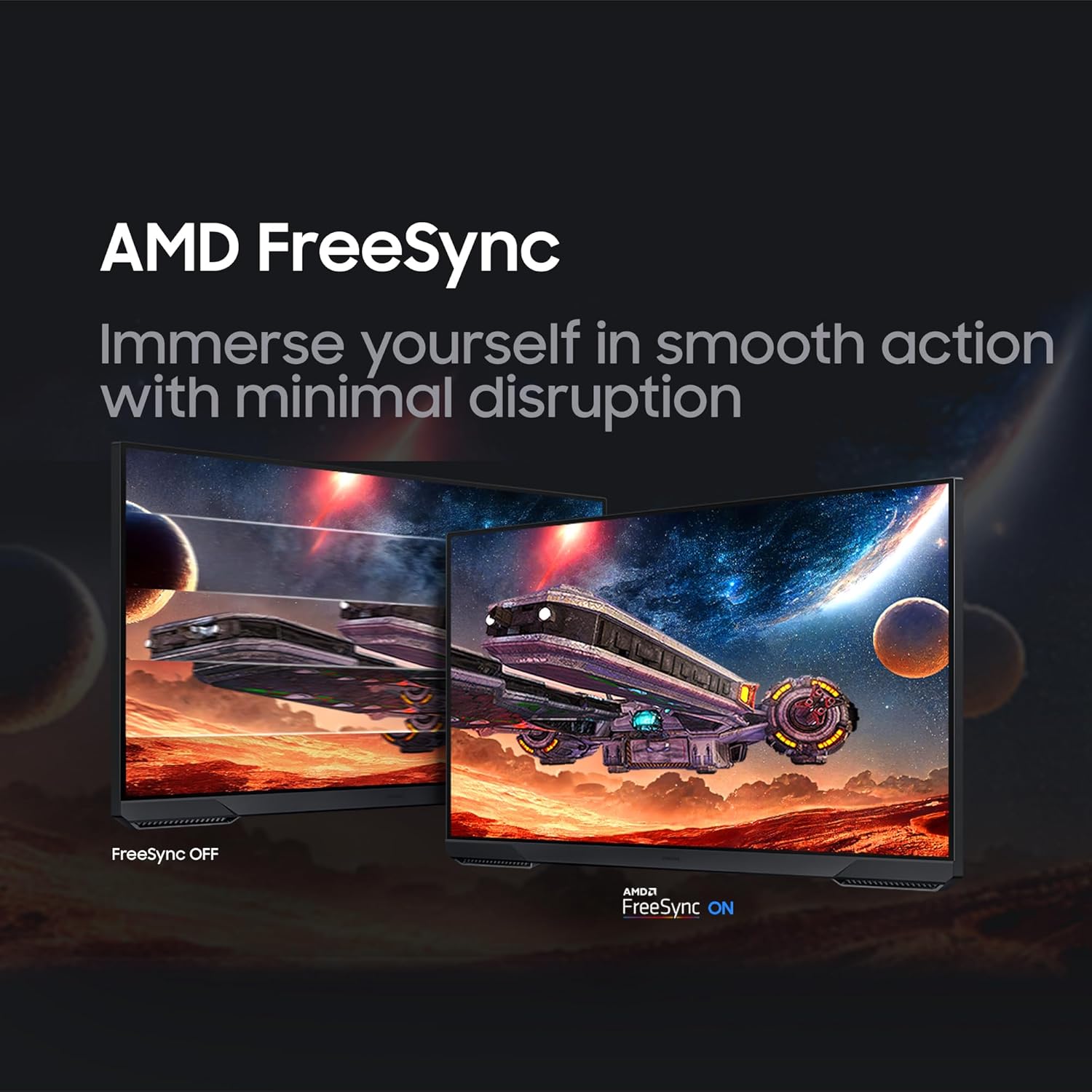 Samsung 27" Odyssey G5 (G51F) Gaming Monitor - QHD (1440P), 180Hz, 1Ms, AMD Freesync, HDR10, Height Adjustable Stand, Black Equalizer, Virtual Aim Point, Auto Source Switch+, LS27FG512ENXZA