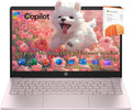 HP Laptop 2026 Edition with Copilot AI, 16GB RAM, 256GB SSD + 128GB UFS, Intel Processor, Long Battery Life, Lightweight, 1 Year Office 365, Windows 11 Home S for Students & Office, Type-C HUB, Pink