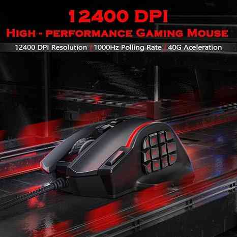 Redragon Gaming Mouse, MMO Mouse Gaming UP 12400 DPI Default Title USD Limareoo Tech