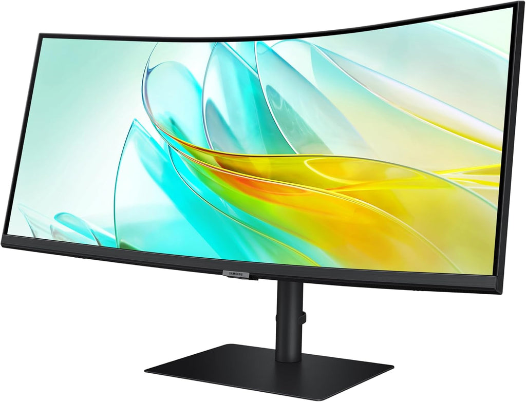 Samsung 34” Viewfinity S65UC, Ultra-Wqhd, 100Hz, AMD Freesync™ HDR10, KVM Switch Built in Speakers with USB-C Curved Monitor, LS34C654UANXGO, 2025