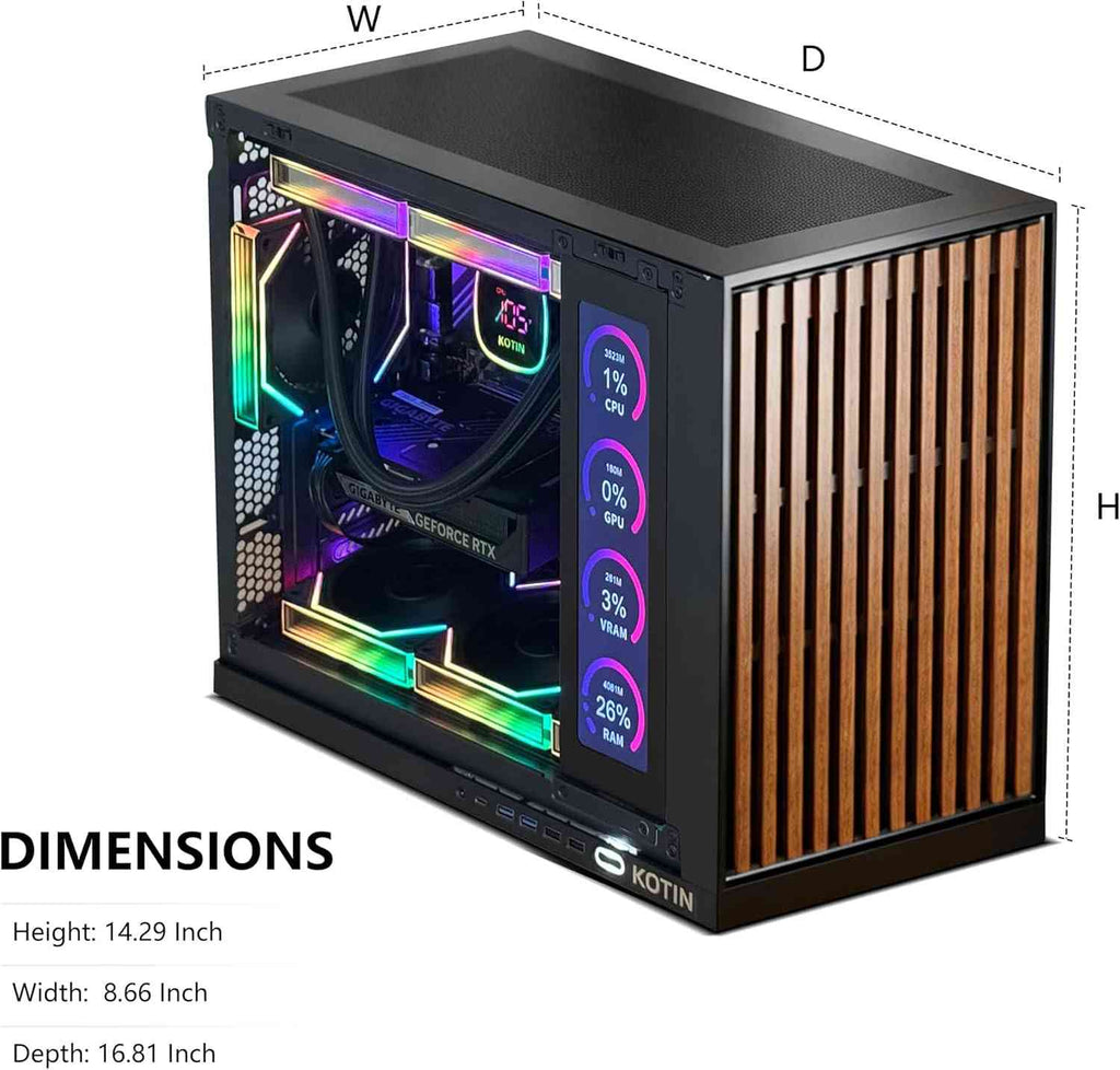 Limareoo Tech KOTIN Prebuilt Gaming PC Desktop Computer, Ryzen 7 9700X USD Vietnam Default Title Default Title