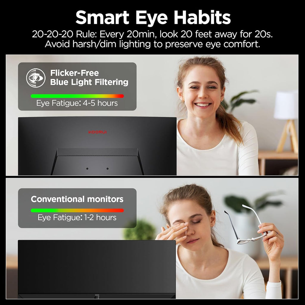 24 Inch Curved Gaming Monitor 180Hz FHD 1080P Computer Monitor, 1Ms 1500R Display, Adaptive Sync, Freesync Premium, HDMI 2.0X2 & DP 1.2, VESA, Tilt, 24E6CA